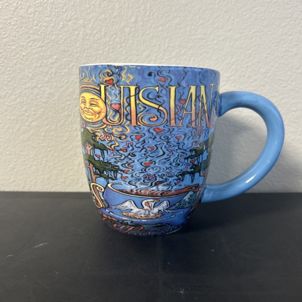 Louisiana Large Cup Featuring Louisiana Culture, Great For Gumbos Soups 24 oz